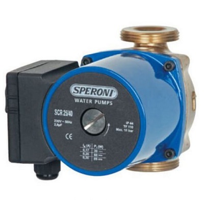 Насос циркуляционный  SCRS 25/40-110 BR  1х230V 50Hz  Корпус - Бронза, тм Speroni