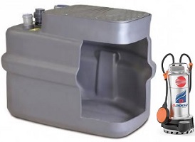 Станция накопления и подъёма сточных вод (для чистой воды) SAR 100 - Dm 30  Pedrollo