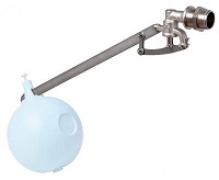 Регулятор уровня   3/4", штамп.лат., нерж.седло,штанга 320мм-сталь AISI 430 (с прокл,гайк, БЕЗ ШАРА)