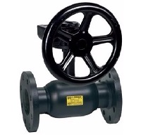 Кран шаровой стальной полный проход ф/ф КШТ 61.113.100 Ду 100 Ру 25 (БРОЕН) с редуктором BROEN