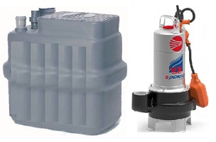 SAR 100 - VXm  8/50 - Станция накопления и подъёма сточных вод (для загрязненной воды)