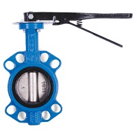 Затвор дисковый поворотный межфланцевый BVGR WT DN125 PN16 Water Technics