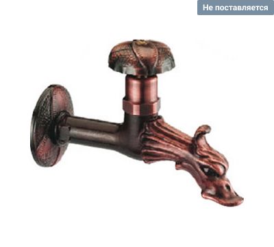 Кран Возрождение с традиционной кран-буксой, штуцером для шланга 1/2" отд.-медь (уточнять наличие!) FARG