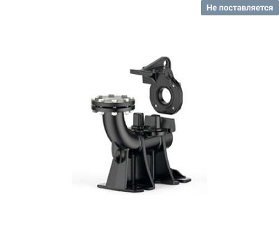 Опорное колено  VX / 80 - BC / 50, вертикальный выход  (направляющая  2") Pedrollo