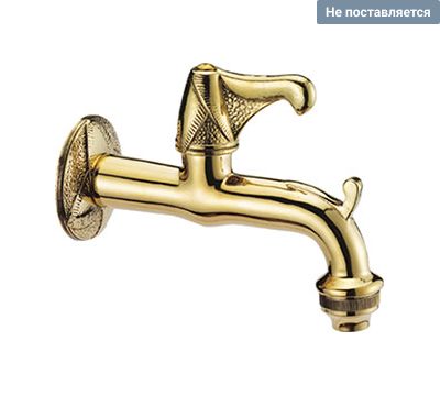 Кран Империя с кран-буксой быстрого перекрытия, аэратором 1/2" с отделкой жёлтого цвета FARG