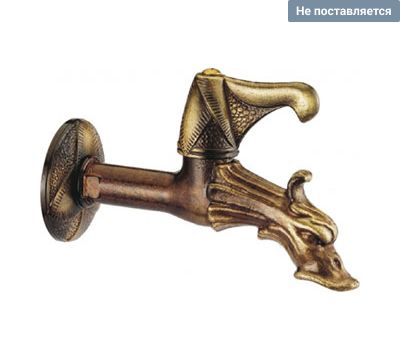 Кран Возрождение с кран-буксой быстр.перекр., штуцером для шланга 1/2" с отделкой под бронзу FARG