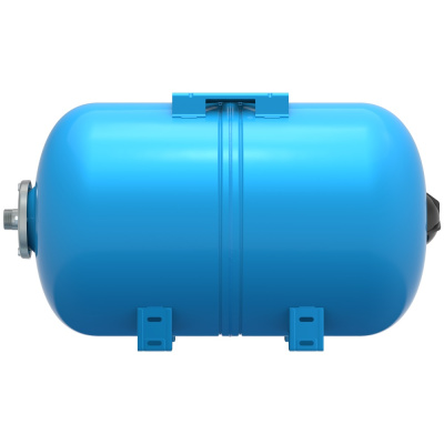 Мембранный бак для водоснабжения  VODOS WTR 24л (10bar, G 1", +99°C, мембрана EPDM SE.FA Italy), горизонтальный