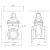 Клиновая задвижка DN 80 PN10 чугунная фланцевая Клиновая задвижка DN 80 PN10 чугунная фланцевая
