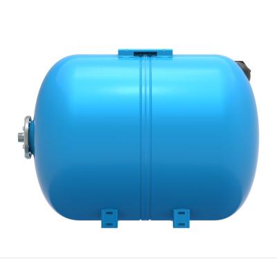 Мембранный бак для водоснабжения  VODOS WTR 80л (10bar, G 1", +99°C, мембрана EPDM SE.FA Italy), горизонтальный