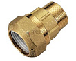Переходник прямой 40 х R1 1/4" (нар) латунный для труб из ПНД Tiemme
