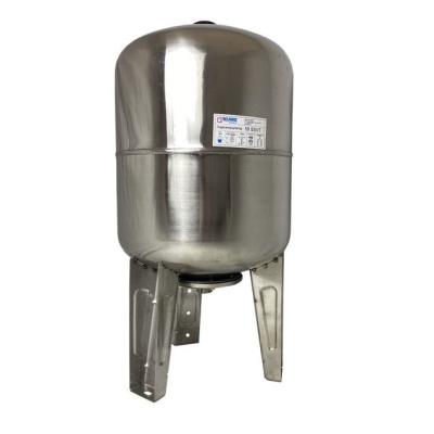 Мембранный бак для водоснабжения 80л вертикальный  8bar  1" нержавеющая сталь Belamos