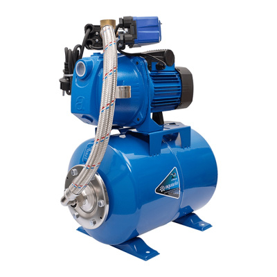 Насосная станция AUTO AJC-110C (H) 1x220 В 50 Гц с баком 24л и защитой по сухому ходу (Корпус - Чугун) Aquario