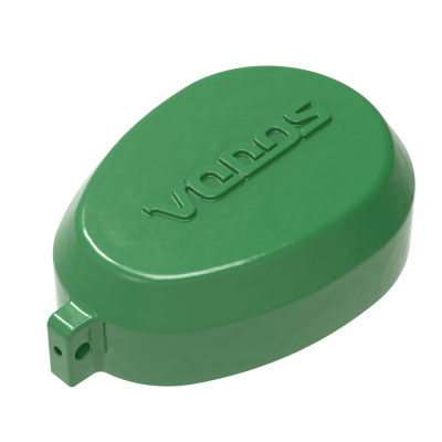 Крышка для скважины чугунная 125-133, (RAL 6002), тм Vodos